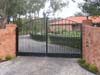Canadian wrought iron driveway gates in Ontario Canada