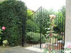 residential wrought iron driveway gate